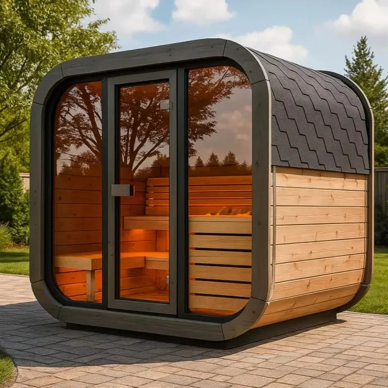 Solid Wood Outdoor Sauna