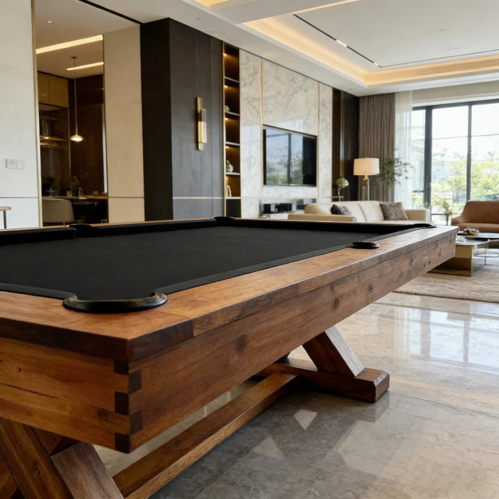 Solid Wood Billiard Pool Table