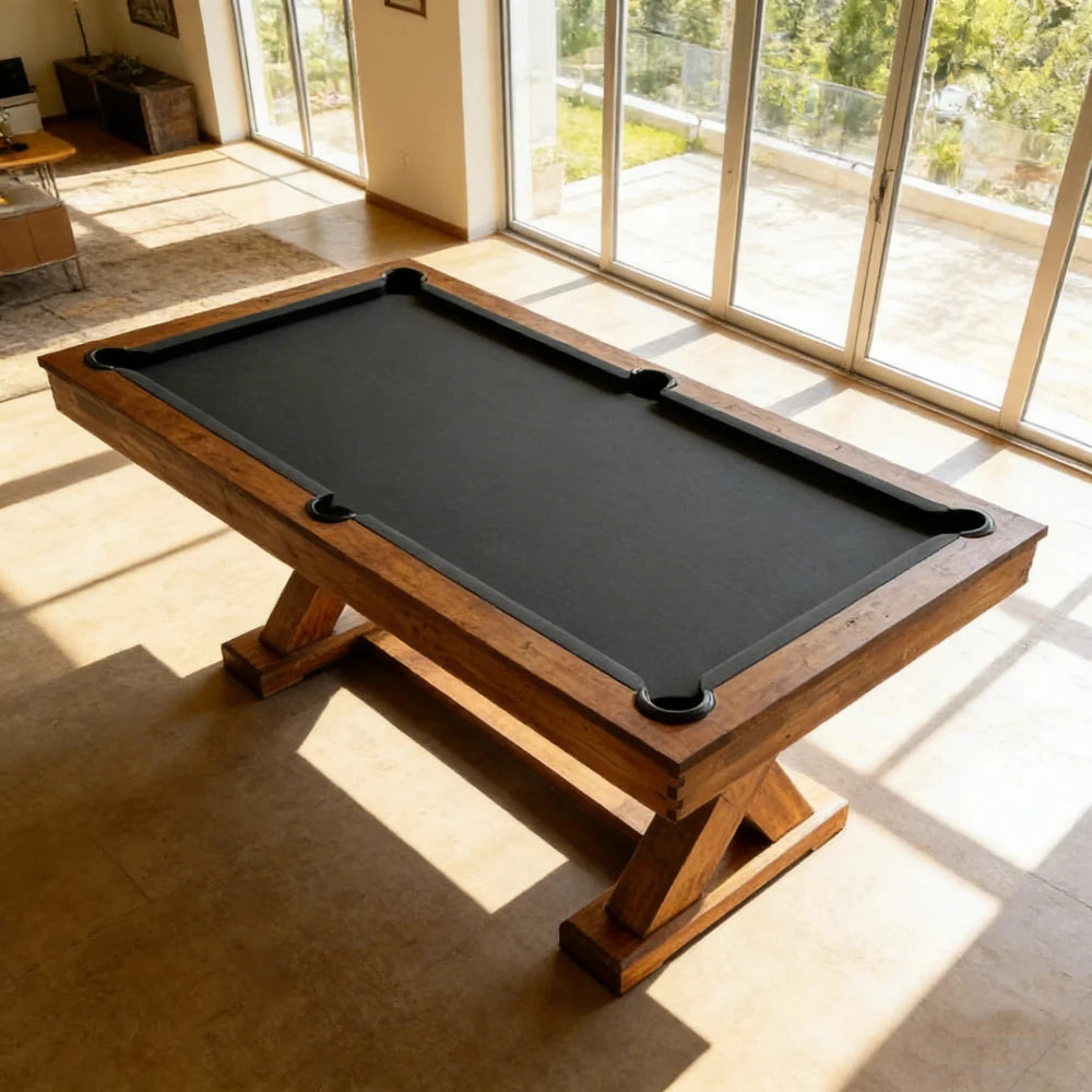 Solid Wood Billiard Pool Table