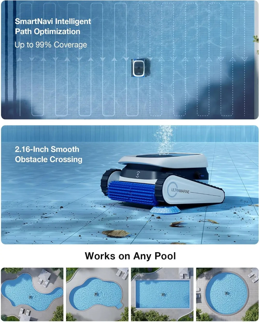 Ultramarine P1 Cordless Robotic Pool Vacuum